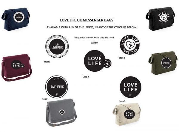 Love Life Messenger Bags